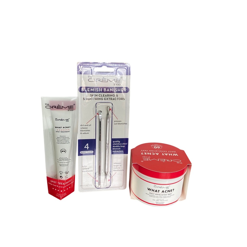The Creme Shop What Acne Spot Treatment Blemish Banisher Extractor‎ Pads Set